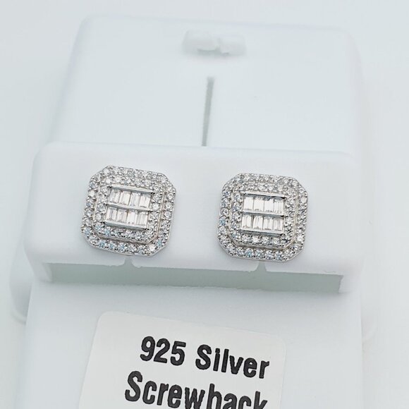 925 Sterling Silver Cubic Zirconia Earrings, U19254782 - Picture 7 of 11